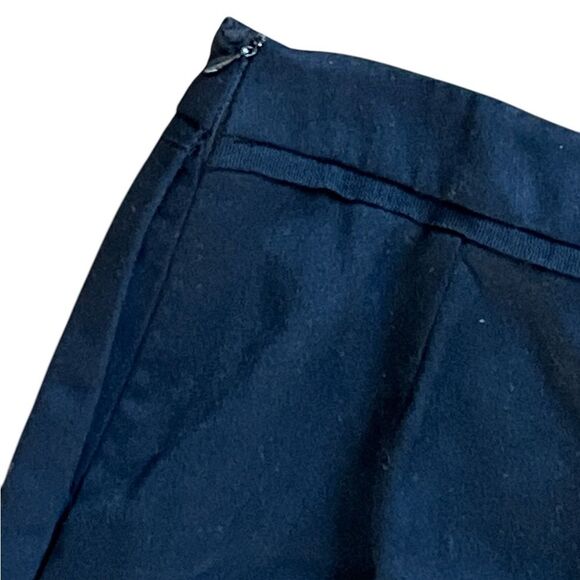 Oscar De La Renta Wool Pants Size 10 Black Wide Leg Classic Trousers - Picture 2 of 6